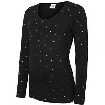 MAMALICIOUS Mldallas L/s Jersey Top Camiseta de Manga Larga premamá, Negro