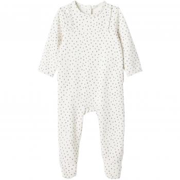 VERTBAUDET Lote de 2 pijamas de felpa para bebé con automáticos detrás Lote Malva Claro Grisaceo 1M - 54CM