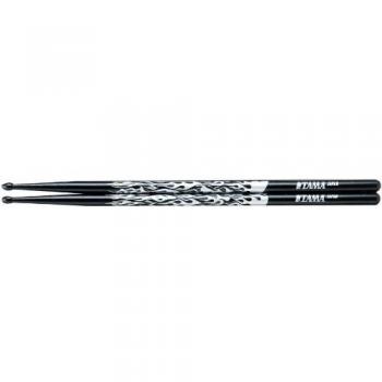 Tama 5A-F-BS Japanese Oak Rhythmic Fire Drumsticks with Silver Pattern