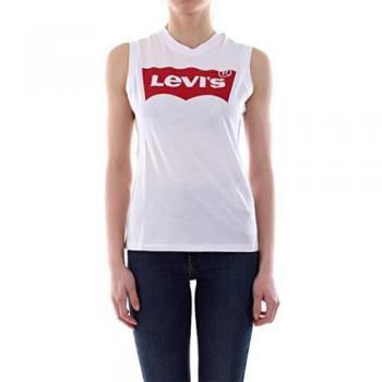 Levi's On Tour Camiseta Deportiva de Tirantes, Red Hsmk Tank White, XL para Mujer