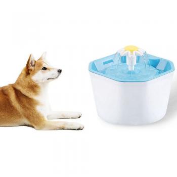 Tazón de bebedero automático para mascotas 1,6L con fuente de agua USB para perros y gatos