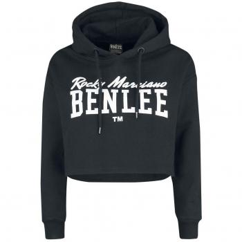 BENLEE Rocky Marciano Sudadera con Capucha para Mujer Aphrodite Cropped, Mujer, 190674, Negro, Extra-Large
