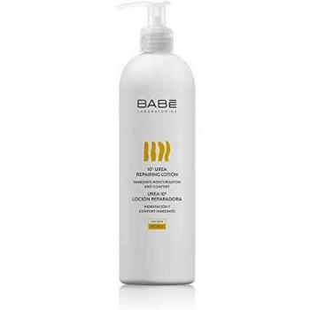Laboratorios Babé - Crema Urea 10% Loción Reparadora 500 ml, Hidratante, Con Omega 3, 6 y 9, Con Aceite de Soja, Nutritiva, Piel Seca, Rugosa y Descamada, Suavidad Inmediata