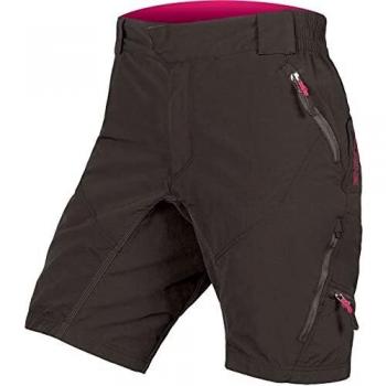 Pantalones Cortos con Badana Endura Hummvee II para Mujer en Color Negro, Talla M
