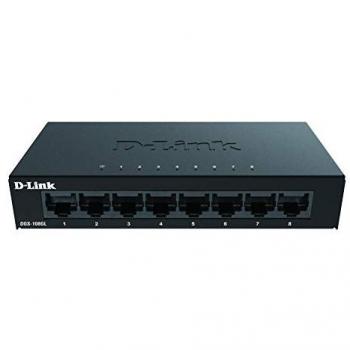 D-Link DGS-108GL Unmanaged Gigabit Ethernet Switch with 8 Ports