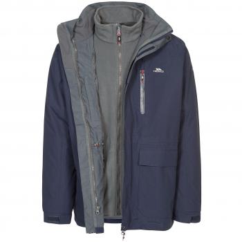 Trespass 3-in-1 Tp75 Edgewater II Chaqueta, Hombre, Azul Marino, X-Large