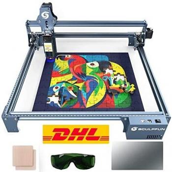 Sculpfun S9 Grabador Laser - CNC Cortadora Laser, 15 mm Madera Cortadora Grabador Láser Kit, Laser Engraver para Madera, Metal, Acrílico, Area de trabajo 410 mm x 420 mm