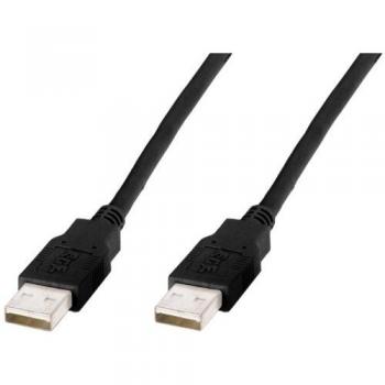 Digitus USB 2.0 A Male - A Male Connection Cable, 5.00 m, Black, Double Shielding, AK-300101-050-S