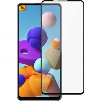 Protector de Cristal Templado Negro para Samsung Galaxy A21s