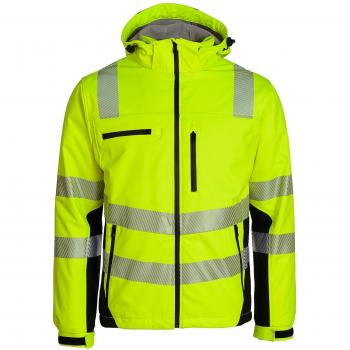 Chaqueta Softshell de Alta Visibilidad de Invierno Talla XL Amarillo-Negro ASATEX