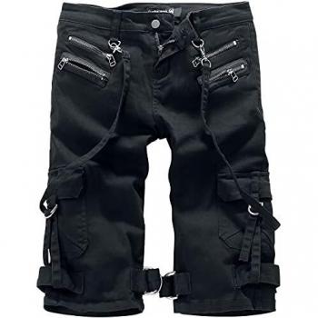 Gothicana by EMP Pandora's Box Mujer Pantalones Cortos Negro 38, 98% algodón, 2% elastán, Recto