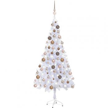 vidaXL Artificial Pre-lit Christmas Tree with Ball Set 180cm 620 Branches