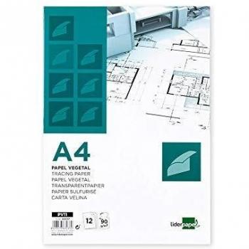 Papel vegetal A4 90g/m2 (12h en sobre)