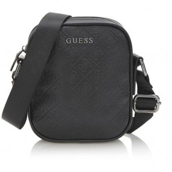 GUESS Hombre Miami 4g Bolsos Bandolera Negro, Taille ùnica
