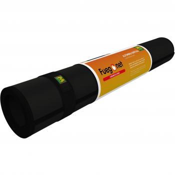 Fuegonet 231437 - Alfombra ignifuga, color negro, 100 x 50 cm