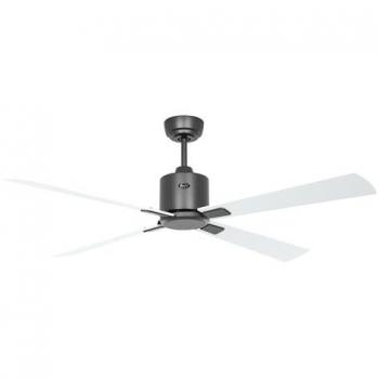 Ventilador de Techo CasaFan Eco Neo III 132 cm con WiFi, Motor Gris Basalto y Aspas Reversibles Blanco-Gris Claro