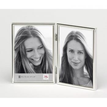 Walther, Chloe, Marco para Retrato, WD215S, Marco Doble, 2x10x15 cm, Plateado