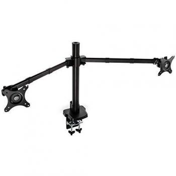 Soporte para monitor doble Kolink Chimera de hasta 36 con ajuste de altura, inclinación y rotación, compatible con VESA, estructura de acero resistente y diseño moderno
