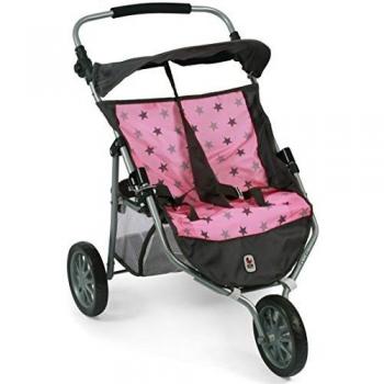 Sillita Gemelos Jogger Rosa con Estrellas