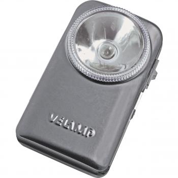 Velamp ID70E Pequeña linterna, EstuChe metáliCo, Pila 3R12, Negro