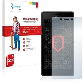 2x Vikuiti MySafeDisplay protector de pantalla CV8 de 3M para Sony Xperia M2 Dual