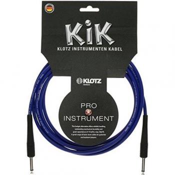 Klotz KIK Blue Instrument Cable, Straight/Straight, 10 ft