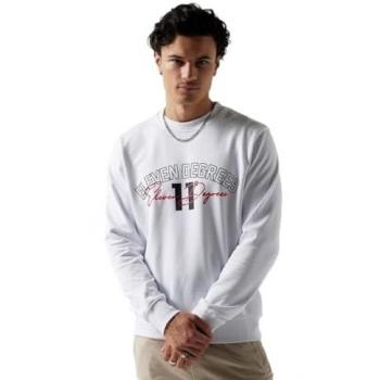Sudadera Crew Streetwear 11 DEGREES - Blanca