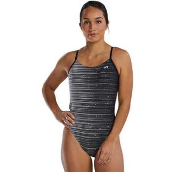 Bañador TYR Durafast Elite Cutoutfit Speedwarp negro gris mujer - 38