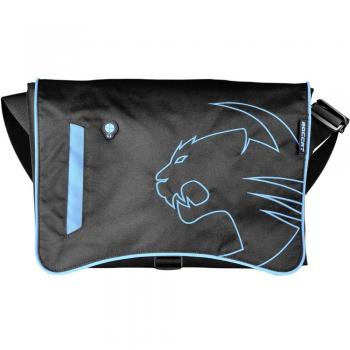 Roccat Into Street - Bandolera Gaming para ordenador portátil de 17.3, negro y azul