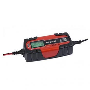 Cargador Automático y Mantenimiento de Carga 6-12V / 4A con Pantalla LED y Kit de Conexión Completo