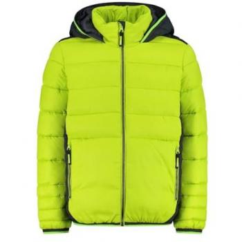 CMP Acid Green Padded Hooded Jacket for Kids - Size 5