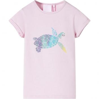 Camiseta infantil color lila 104