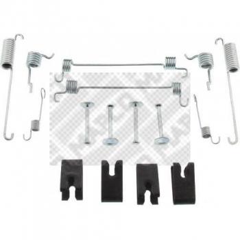 Kit de reparación de frenos MAPCO 9155, ajuste automático, incluye zapatas de freno y accesorios