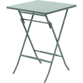 Mesa de Jardín Alta Plegable Greensboro Verde Oliva - 2 Asientos - Acero Tratado Antirustico
