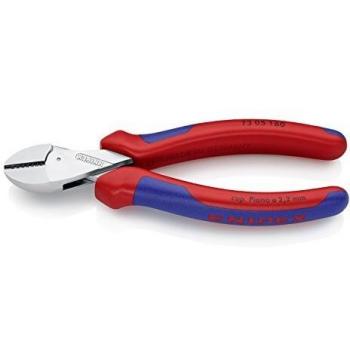 Knipex Alicates de corte lateral X-CUT® 160 mm, capacidad de corte 4,8 mm, acabado cromado