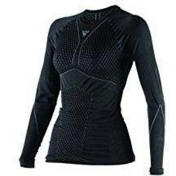 Dainese-D-CORE THERMO TEE LS LADY, Negro/Antracite, Talla L