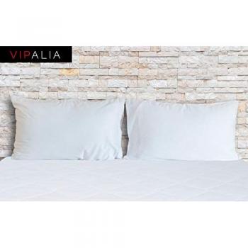 Pack 2 Protectores de Colchón Acolchados Transpirables Reversibles 135x190/200 cm - Comodidad, Silencio, Ajustable, Higiénico y Lavable