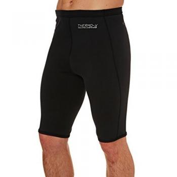 O'Neill Thermo-X Short Pantalones Térmicos Cortos para Canotaje y Acuáticos, Negro, Fácil Estiramiento, Forro Térmico Rápido Dry