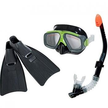 Intex - Tubo, aletas, máscara buceo surf rider talla 41-45