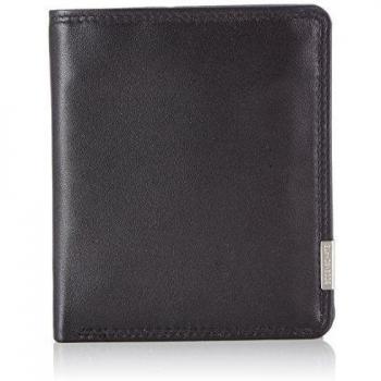 Bodenschatz Kings Nappa - Monedero de cuero hombre, color negro, talla 10x12x1 cm