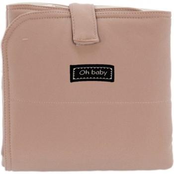 Cambiador de viaje de bebé Rosy Fuentes - portátil, impermeable, fácil de limpiar, plegable, con compartimentos para pañales y accesorios