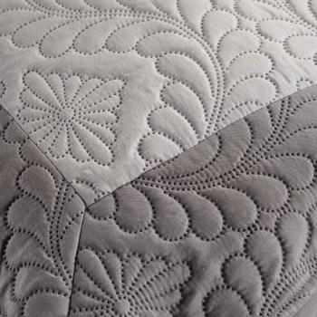 Ligne Décor – Juego de 2 couvres Camas, poliéster, Natural/Taupe, 220 x 240 cm