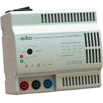 Fuente de alimentación de laboratorio ELC ALF1502D, 2 salidas, +/-10V, 2A, 60W