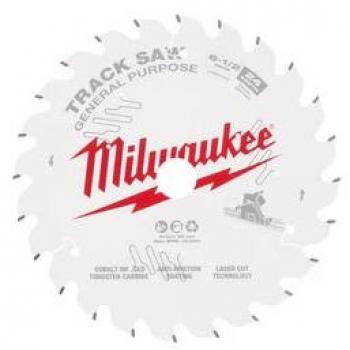 MILWAUKEE 165mm 24T General Purpose TCT Track Saw Blade for Wood Cutting 48400624