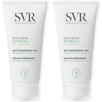 SVR Spirial Intense 48H Anti-Perspirant Cream Duo Pack 2x50ml