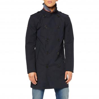 Superdry Summer Rogue Trench Abrigo, Azul