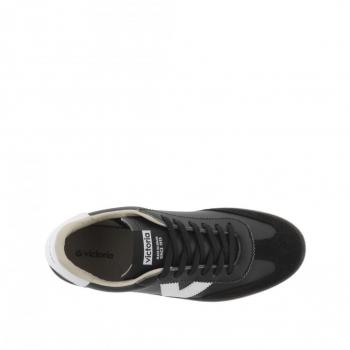 Zapatillas Victoria Berlin Ciclista Efecto Piel & Serraje Mujer Negro 1126186 Talla 36