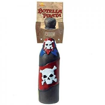 Calavera pirata plástico botella