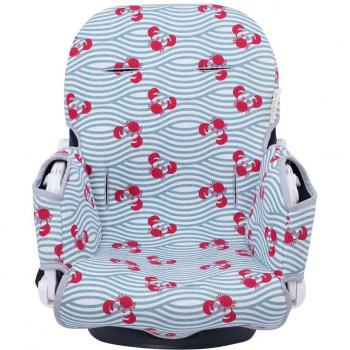 Cojín para Trona I-dea Jyoko Crabby - Suave Algodón, Protección contra Manchas y Comidas