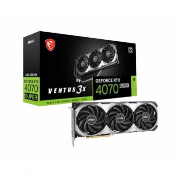 MSI GeForce RTX 4070 SUPER 12GB OC Triple Fan Graphics Card